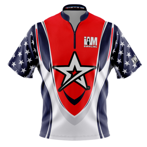 Bowling Shirts, Red White & Blue 4 Jersey