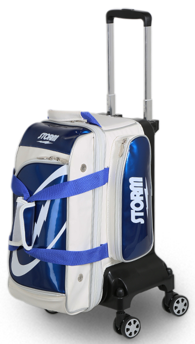 900 Global Deluxe 2 Ball Roller Bowling Bag- Blue/Gold