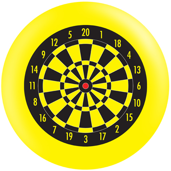 OnTheBall Yellow Dart Board (Exclusive-Special Order)
