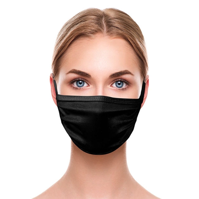 Bowlingindex: Blank Face Masks (Black) 10 Pack