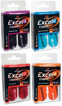 Genesis Excel Copper Infusion Tape (Assorted Colors)