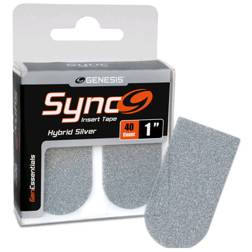Genesis Sync Overlay Tape (Silver) 40 Piece Pack