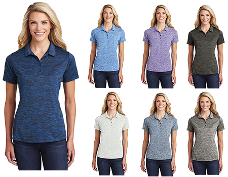 Sport-Tek LST590 Ladies Electric Heather Polo (Assorted Colors)