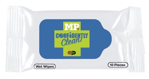 MP+ Travel Antibacterial Wipes (10 pack)