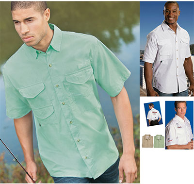 Hilton Baja Short Sleeve Fishing Shirt Size up to 3XL
