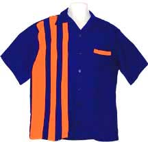 orange bowling shirt