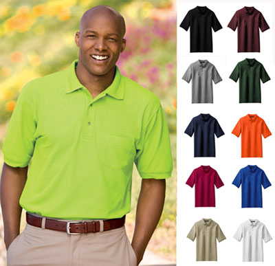 K500P Silk Touch Sport Shirt with Pocket (Assorted Colors)